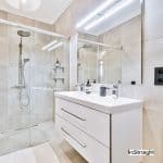 bathroom mirror with wide mirror